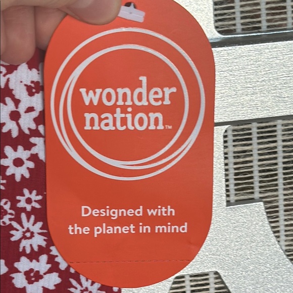 NWT kids Wonder Nation Red Puff Sleeve Crop Top - Picture 5 of 8